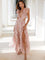 Aurora - Elegant Backless Ruffles Maxi Dress - Light Pink