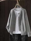 Elara™ - Pearl Button Cardigan