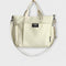 Olivia - Minimalistic Canvas Tote Bag - white