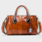 Olivia - Elegant Duffel Bag - Brown