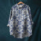 Liesa™ | Vintage Floral Shirt with Buttons - Blue