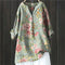 Anny | Floral Button-Down Blouse - Light Green