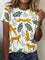 Avrille | Stylish T-shirt with Dog Print - White-Leopard