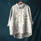 Liesa™ | Vintage Floral Shirt with Buttons - Beige