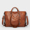 Olivia - Large Leather Bag - Brown