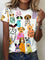 Avrille | Stylish T-shirt with Dog Print - White-Dog