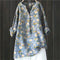Anny | Floral Button-Down Blouse - Light Blue
