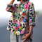 Caroline | Cotton Linen Floral Blouse - Pink