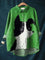 Tessa | Fun Dog Print Shirt - Green