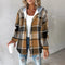 Martina™ | Women's Mesh Button Placket Jacket - Brown