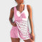 Isabella - Two-Piece Swimsuit with Skirt - Pink