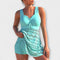 Isabella - Two-Piece Swimsuit with Skirt - Light Blue