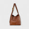 Olivia – Elegant Leather Shoulder Bag - Brown