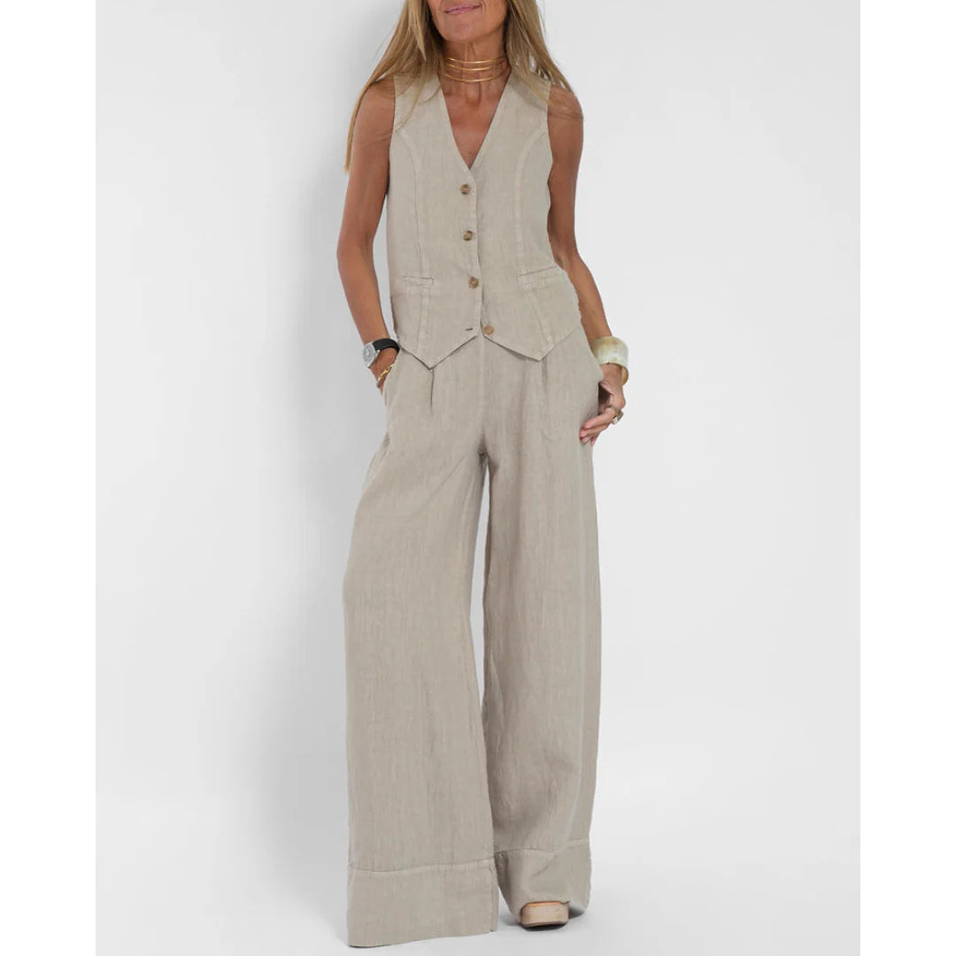 Felicity - Sleeveless Top & Trouser Set for Women