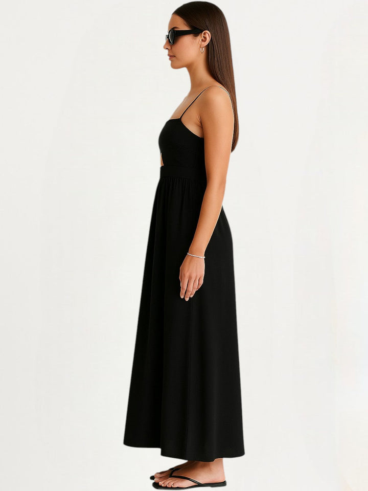 Ella Cutout Pockets Maxi Dress