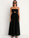 Ella Cutout Pockets Maxi Dress