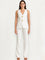 Sophie Button Blazer Set - White