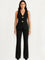 Sophie Button Blazer Set - Black