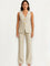 Sophie Button Blazer Set - Grey