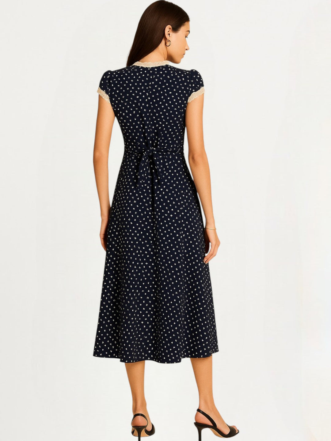 Luna Polka Dot Midi Dress
