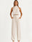 Luna Silk Summer Two-Piece Set - Beige