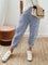 Cajsa - Cotton Striped Trousers - Blue
