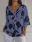 Sanne™ | Floral Button-Up Blouse - Blue