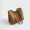 Olivia - Soft Cord Shoulder Bag - Khaki