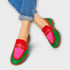 Nyla – Colour Block Loafers in Casual Style