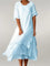 Eloise | Stylish Layered Midi Dress - Blue