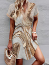 Sally | Stylish Printed V-Neck Dress