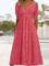 Sonya™ Elegant Women's Dress - Red