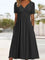 Sonya™ Elegant Women's Dress - Black