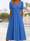 Sonya™ Elegant Women's Dress - Blue