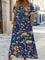 Anita™ Elegant Women's Dress - Dark Blue