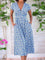Katrina™ Elegant Women's Dress - Blue
