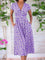 Katrina™ Elegant Women's Dress - Purple