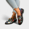 Orla – Multicoloured Loafers with Floral Pattern