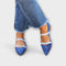 Waverly – Colourful Pointed Ballerina - Blue