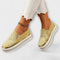 Vada – Slippers adorned with rhinestones - Yellow