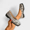 Ulani – Casual Shoes with Zebra Print - White