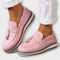 Halo – Casual Slippers with Round Toe - Pink