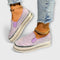 Sable – Leather shoes adorned with rhinestones - Purple
