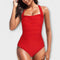 Lina - One-Piece Swimsuit - Red