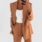 Luna™ - Stylish Refined Chic Blazer Set - Brown