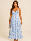 Indigo - Ruffled Floral Dress