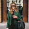 Sophia - Italian Leather Jacket - Green