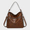 Olivia - Classic Retro Shoulder Bag - Coffee Brown