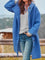 Sophie Thick Hooded Coat - Blue