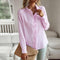 Susan | Stylish Elegant Button-Down Blouse - Pink
